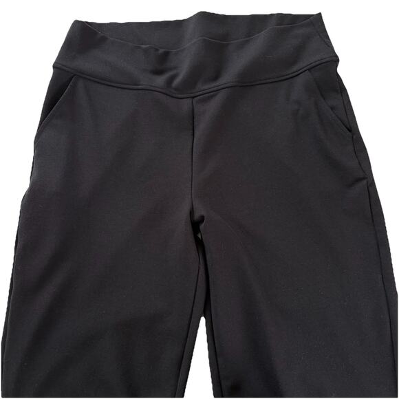 Saint + Sophia Putney Pull On Pants Size 12 Navy Blue Relaxed Straight Pockets - Picture 7 of 16